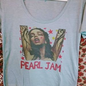 Pearl Jam Soundgarden Festival Scoop Festival Cut Next Level ladies T-shirt